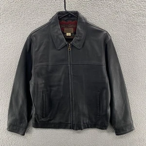 Pendleton Jacket Mens Small Black Leather Tribal Mount Boss Wool Lined Aztec - Picture 1 of 13