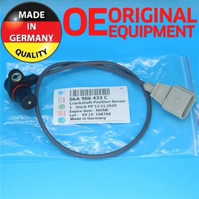 Sensor de posición del cigüeñal de una manivela para Audi A4 A6 TT 1.8T 2.8 3.0 V6 Passat Foto 1 de 4