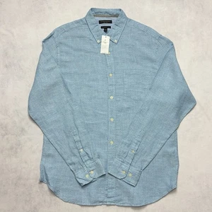 Banana Republic Shirt Mens Extra Large Camden Fit 100% Linen Woven Button Up NWT - Picture 1 of 6