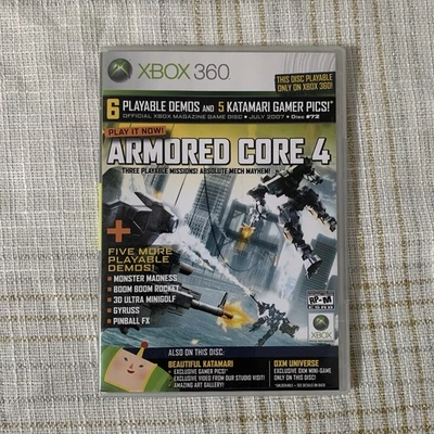 Xbox 360 Demo Disc #72 July 2007 Armored Core 4 And Other Games 6 In 1 Demo Disc - Image 1 of 4