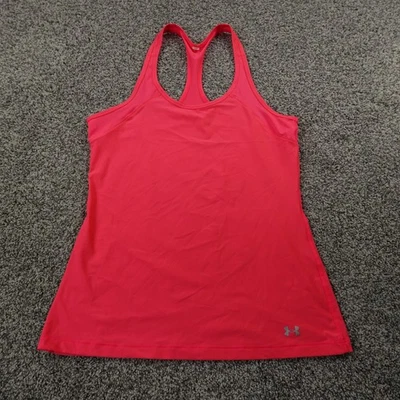 Under Armour Shirt Womens M Pink Racerback Athletic Gym Running Workout Tank Top - Image 1 of 4
