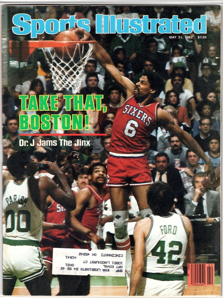 Revista Sports Illustrated SI 31 de mayo 1982 Julius Erving Philadelphia 76ers Foto 1 de 1