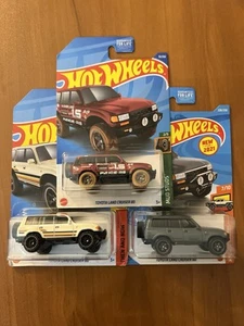 Hot Wheels KROGER Exclusive Toyota Land Cruiser 80 Off Road 4x4 Luxury Truck SET - Picture 1 of 1
