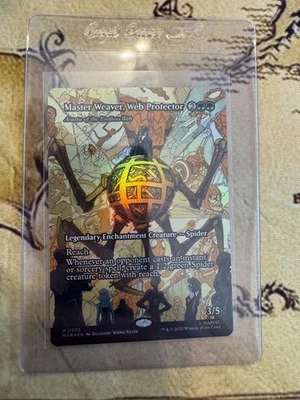 Master Weaver, Web Protector Borderless FOIL (Marvel Eternal Legal) MTG NM/M - Image 1 of 2