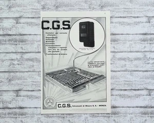 1934 C G S Monza Contatore Fabrik Olio Reklame Italia Zeitschrift Werbung alt - Picture 1 of 2