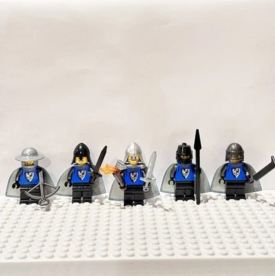 LEGO Caballero Halcón Negro Minifiguras Lote 5 NUEVO Castillo de Caballeros CON CAPAS (¡LEER!) Foto 1 de 4