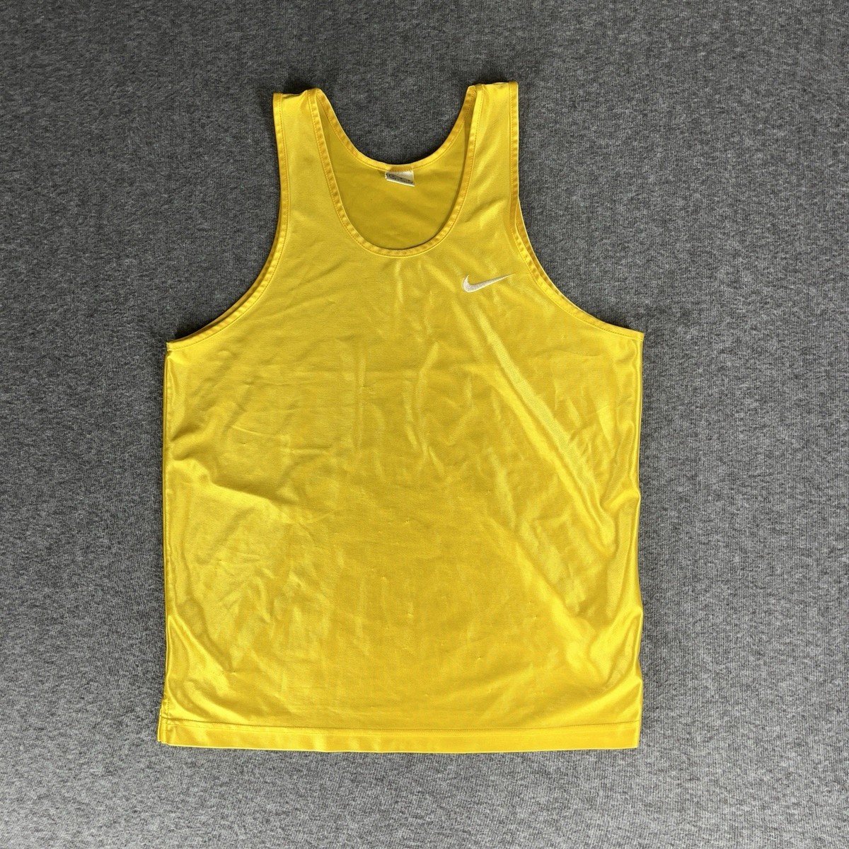 メンズウェア [Vintage]90sNike YellowEmblem Sleeveless Nike Yellow Sleeveless Shirts for Men for sale | eBay