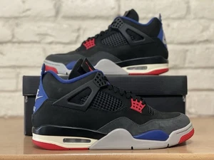 Nike Air Jordan 4 IV Retro Rare Air Black Gold Letter FV5029-003 Men Size 9.5 - Foto 1 di 13