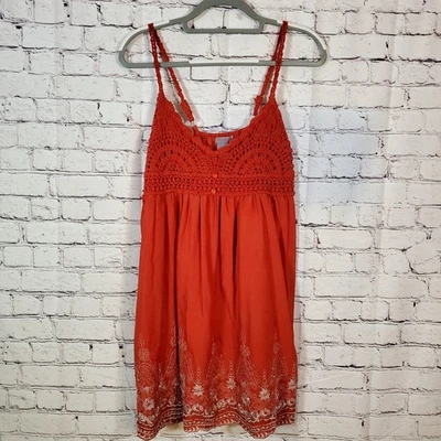 Vestido Ultra Rosa Vintage Crochet Lentejuelas Talla L Fiesta Playa Boho Cottagecore  Foto 1 de 4