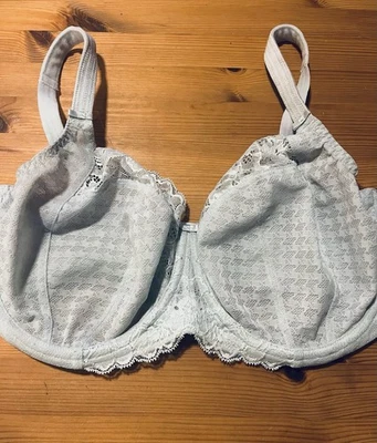 Panache Envy 7285 Full Coverage UW Balcony Stretch Lace Ice Blue Bra 32H - Image 1 of 4