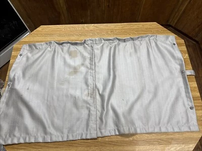 99-04 VW Eurovan Poptop Rear Driver Side Window Back Section Curtains OEM Hooks - Image 1 of 4