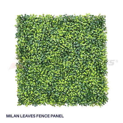 20'' x 20" Artificial Faux Boxwood Milan Leaves Leaf Decorative Fence Screen - Image 1 of 4
