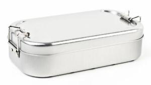 Small Metal Ironed Lunch Box * Breakfast Bread Box Bread Box *