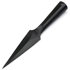 Functional Medieval Forged Blackened Iron Sharpened Reenactment Spear Head