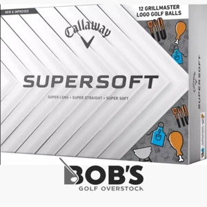2025 Callaway Golf Supersoft Golf Balls ~ 1 Dozen (12 Balls) ~ Grillmaster - Picture 1 of 3