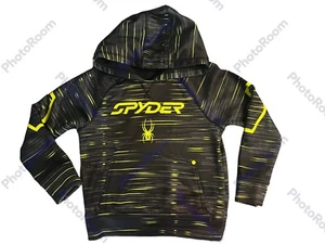 Spyder Hoodie Toddler Boys  Black/Yellow Fleece Pullover Hooded  sz 5/6 read des - Picture 1 of 5