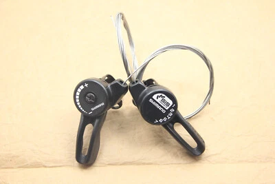 Shimano SL-TZ20 Bicycle Bike Trigger Thumb 3 X 7 Speed Shifter Set - Image 1 of 4