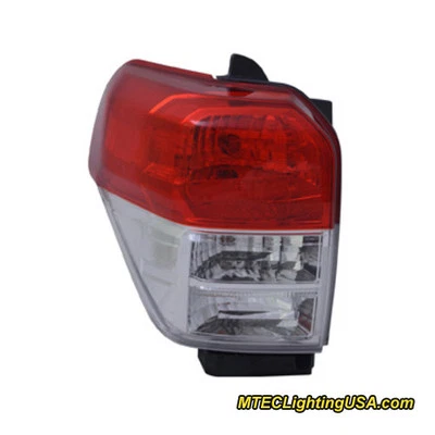 Conjunto de lâmpada traseira lateral esquerda TYC NSF para Toyota 4Runner 2010-2013 cromada - Imagem 1 de 3