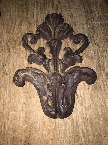 1920’s 8 5/8” Metal Pediment Cover