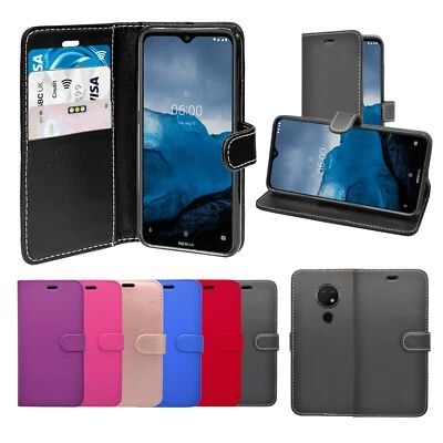 For Nokia 6.2 2019 Case Wallet Flip PU Leather Stand Card Slot Pouch Phone Cover - Image 1 of 4