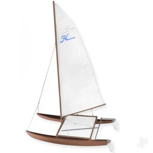 Catamarán Dumas Hobie (1101) 5501718 - Kit de barco de madera - Kit fácil de construir - Imagen 1 de 9