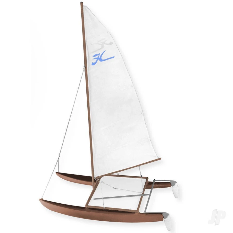 Dumas 1101 Hobie Catamarano - Legno Modello Barca Kit - 35.6cm Lungo - Plus - Immagine 1 di 4