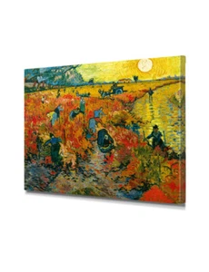 DECORARTS Die roten Weinberge von Van Gogh, Giclée-Druck Leinwand Wandbild Wohndeko - Bild 1 von 26