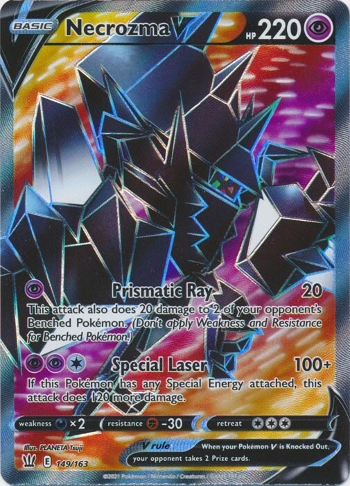 Necrozma V (Full Art) 149/163 Ultra Rare  Battle Styles Pokemon TCG - Image 1 of 1