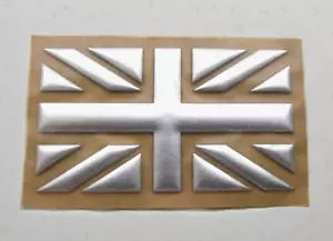 Classic Austin Mini Union Jack Chrome Stick on Decal - SKU DAM100693MS - Foto 1 di 1