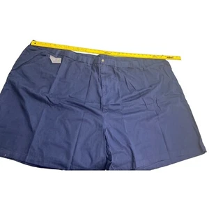 King Size Men Shorts Khaki Chino Navy Blue Elastic Drawstring Waist 8XL Big - Picture 1 of 6