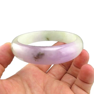 Pulsera Brazalete Gemas Jadeíta Natural 63mm F156 - Imagen 1 de 6