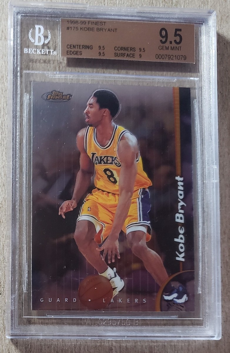 その他 Kobe 1998-99 Topps Finest Arena Stars 1998 99 Finest Kobe Bryant Arena Stars #AS 5 Card BGS 7 Holo