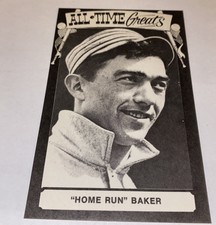 Frank Baker Philadelphia Athletics 1975 All Time Greats TCMA Postcard