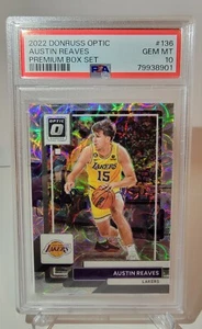 Juego de caja premium óptica Panini Donruss 2022-23/249 Austin Reaves PSA 10 Low Pop - Imagen 1 de 2