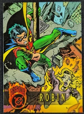 Tarjeta de cómics Robin 2014 Cryptozoic Outburst Firepower DC #60 (nuevo) Foto 1 de 2