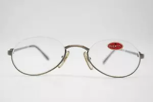 Vintage Glasses Bugatti 06423 Silver Half-Rim Eyeglass Frame - Picture 1 of 6