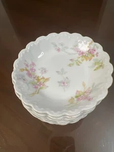 Haviland Limoges Rand Obst Dessert Saucenschale Frankreich Menge 11, 5" - Bild 1 von 14