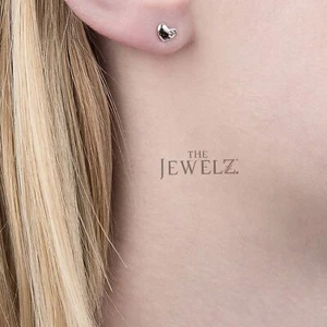 14K Gold 0,10 ct VS/F-G Diamant Mini Herz Ohrstecker - The Jewelz - Bild 1 von 4