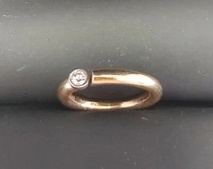 Bunz Ring 750er Goldgelb mit Brilliant 0,12ct - 18K, gebraucht - Bild 1 von 20