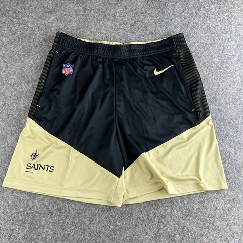 Nike Dri-Fit NFL Training New Orleans Saints On-Field Shorts Men's Sz Medium Cover