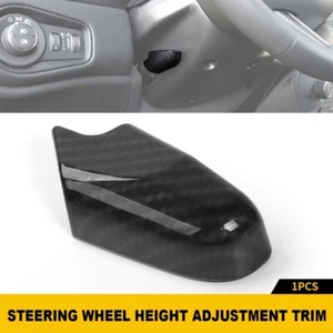 Steering Wheel Height Adjust Bezel Cover For Jeep Renegade/Compass 2016+ Carbon - Picture 1 of 8
