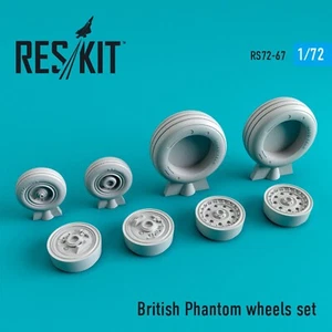 British Phantom Resin Wheel Upgrade set for Aviation ResKit RS72-0067 Scale 1:72 - Picture 1 of 24