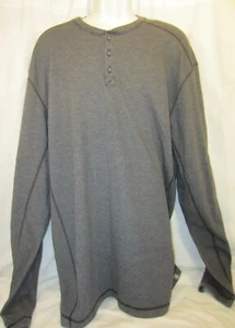 MOUNTAIN HARD WEAR gray LS Henley top MEN 2XL - Picture 1 of 5