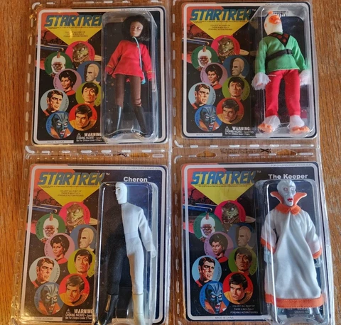 MOC Star Trek Mego Diamond Select Retro Cloth Lt Uhura Cheron The Keeper Mugato Cover