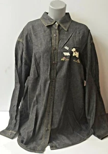 ANCIEN PULL VESTE STYLE JEAN 100% COTON CARDIGANS GRIS VINTAGE MANCHE JAC-JAC - Imagen 1 de 5