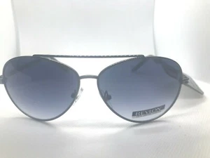 BRAND NEW Revlon Womens Gun Metal AVIATOR Sunglasses PILOT   Blue lenses - Picture 1 of 3