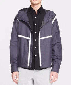Rag & Bone 'Rickham' Exposed Tape Hooded Jacket Sz M $795 - Picture 1 of 3