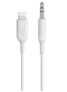 Anker 3FT PowerLine 3.5mm Audio Aux Adapter for Apple iPhone iPad - White - Picture 1 of 2