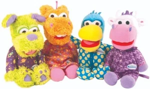 TOMY Jim Henson *PAJANIMALS* SET GIOCATTOLO PELUCHE 4 pezzi GRANDE dimensioni *NUOVO CON ETICHETTE* - Foto 1 di 2