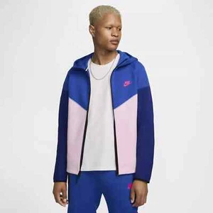 Nike Women's Tech Fleece Windrunner Hoodie, Neapolitan Pink/Blue, Size Small, - Picture 1 of 1